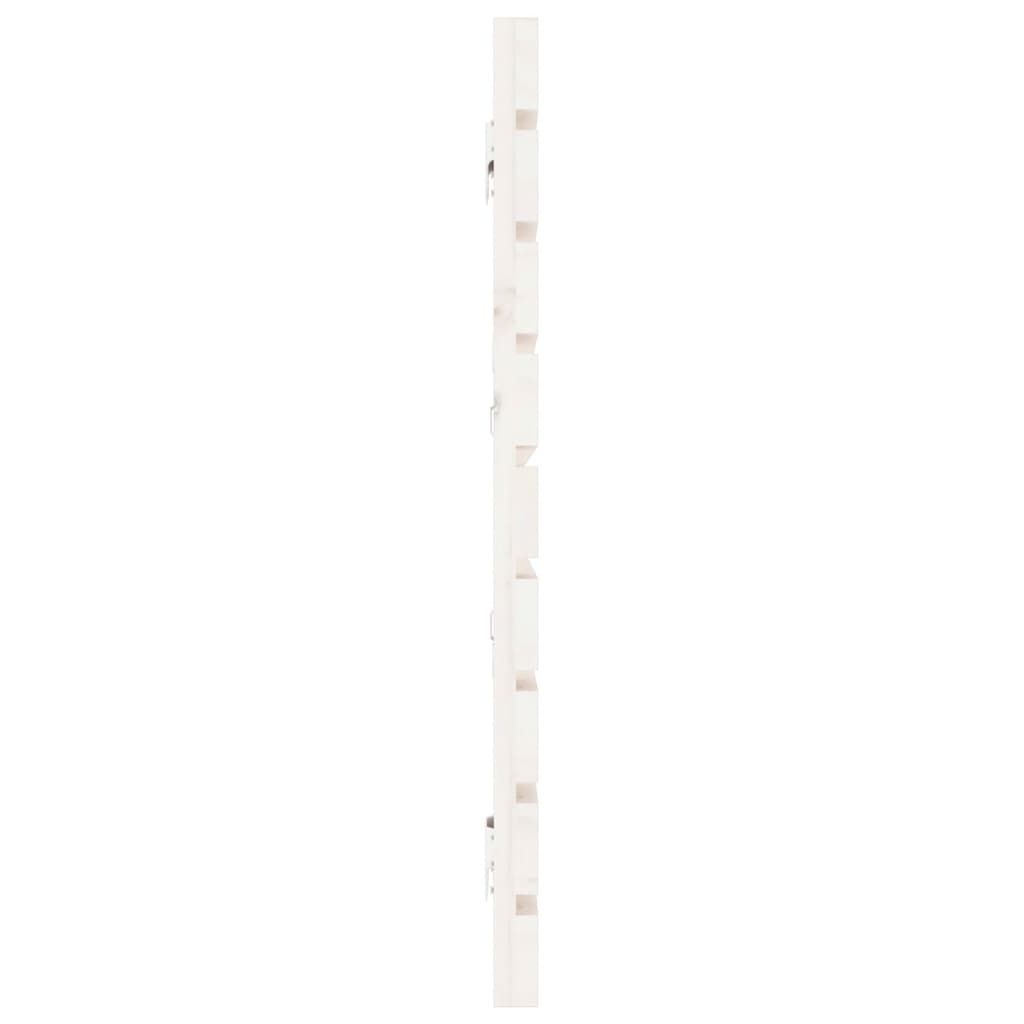 Hoofdbord wandmontage 166x3x63 cm massief grenenhout wit