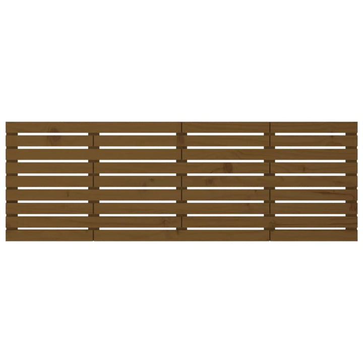 Hoofdbord wandmontage 166x3x63 cm grenenhout honingbruin