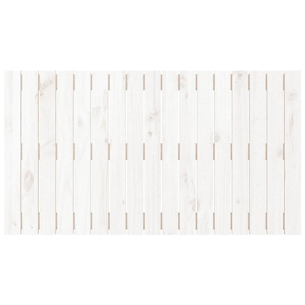 Wandhoofdbord 108x3x60 cm massief grenenhout wit