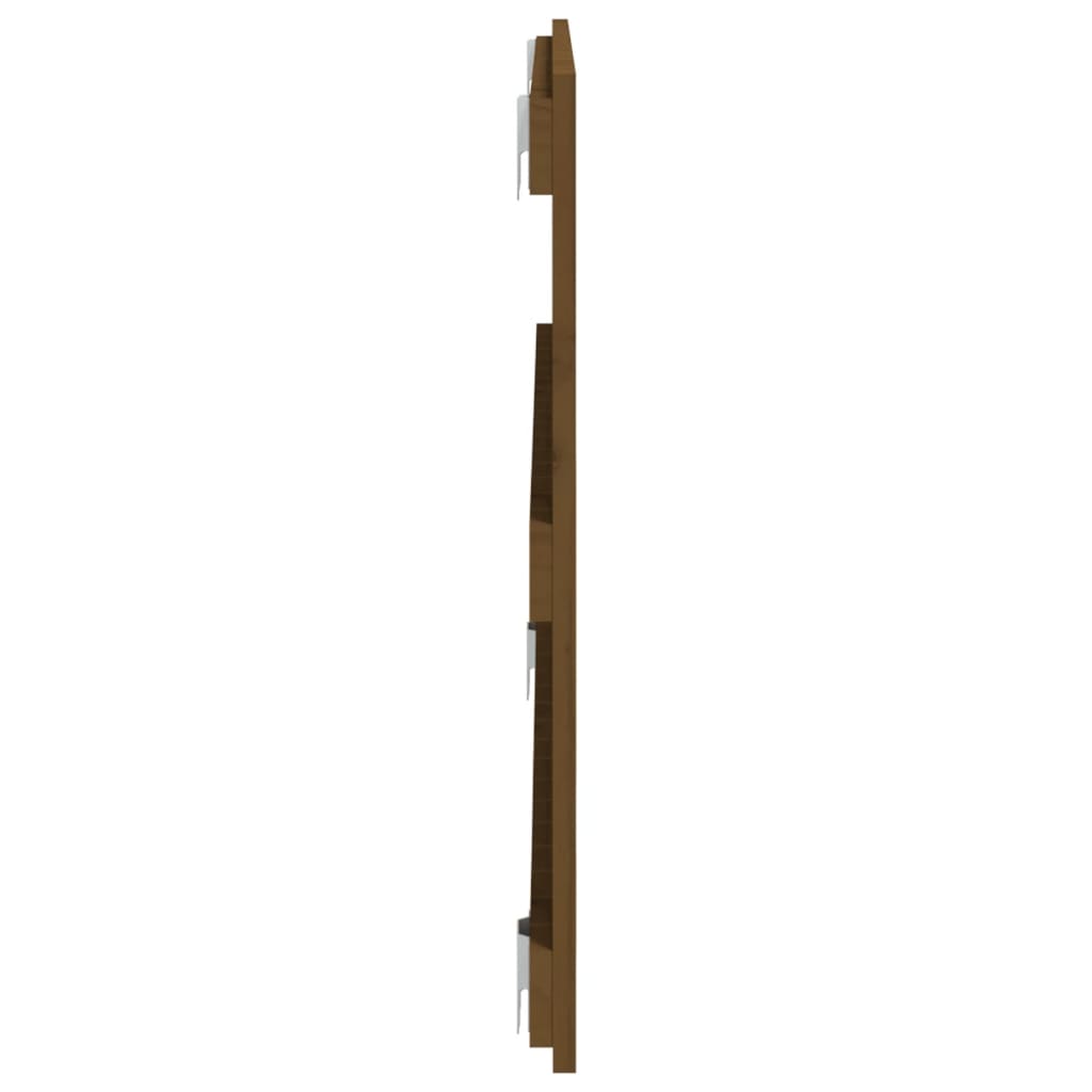 Wandhoofdbord 108x3x60 cm massief grenenhout honingbruin