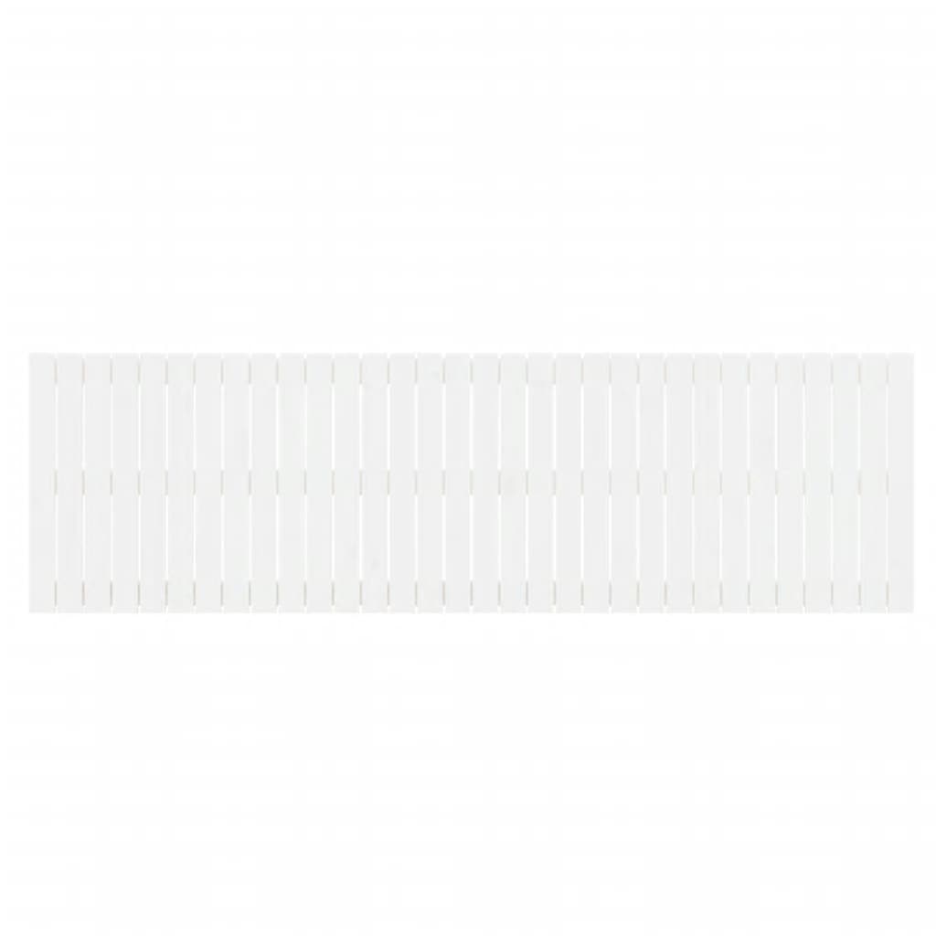 Wandhoofdbord 204x3x60 cm massief grenenhout wit