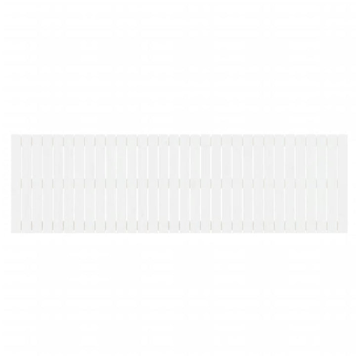 Wandhoofdbord 204x3x60 cm massief grenenhout wit