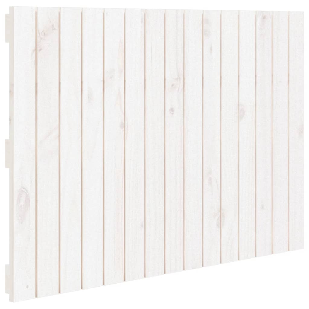 Wandhoofdbord 95,5x3x60 cm massief grenenhout wit
