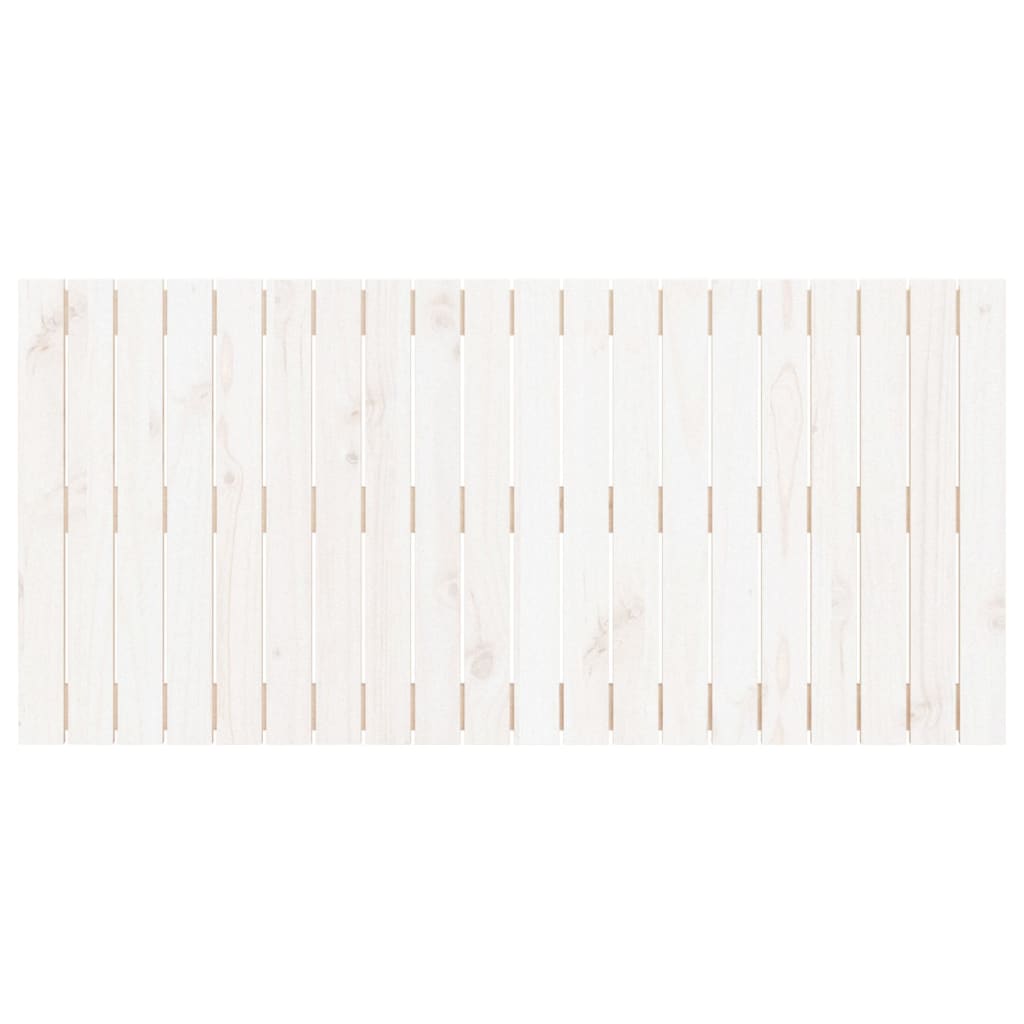 Wandhoofdbord 127,5x3x60 cm massief grenenhout wit