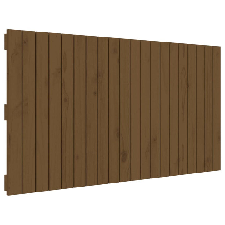 Wandhoofdbord 127,5x3x60 cm massief grenenhout honingbruin