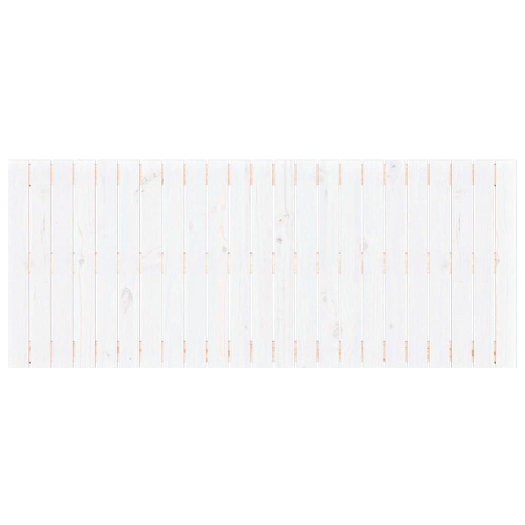 Wandhoofdbord 147x3x60 cm massief grenenhout wit