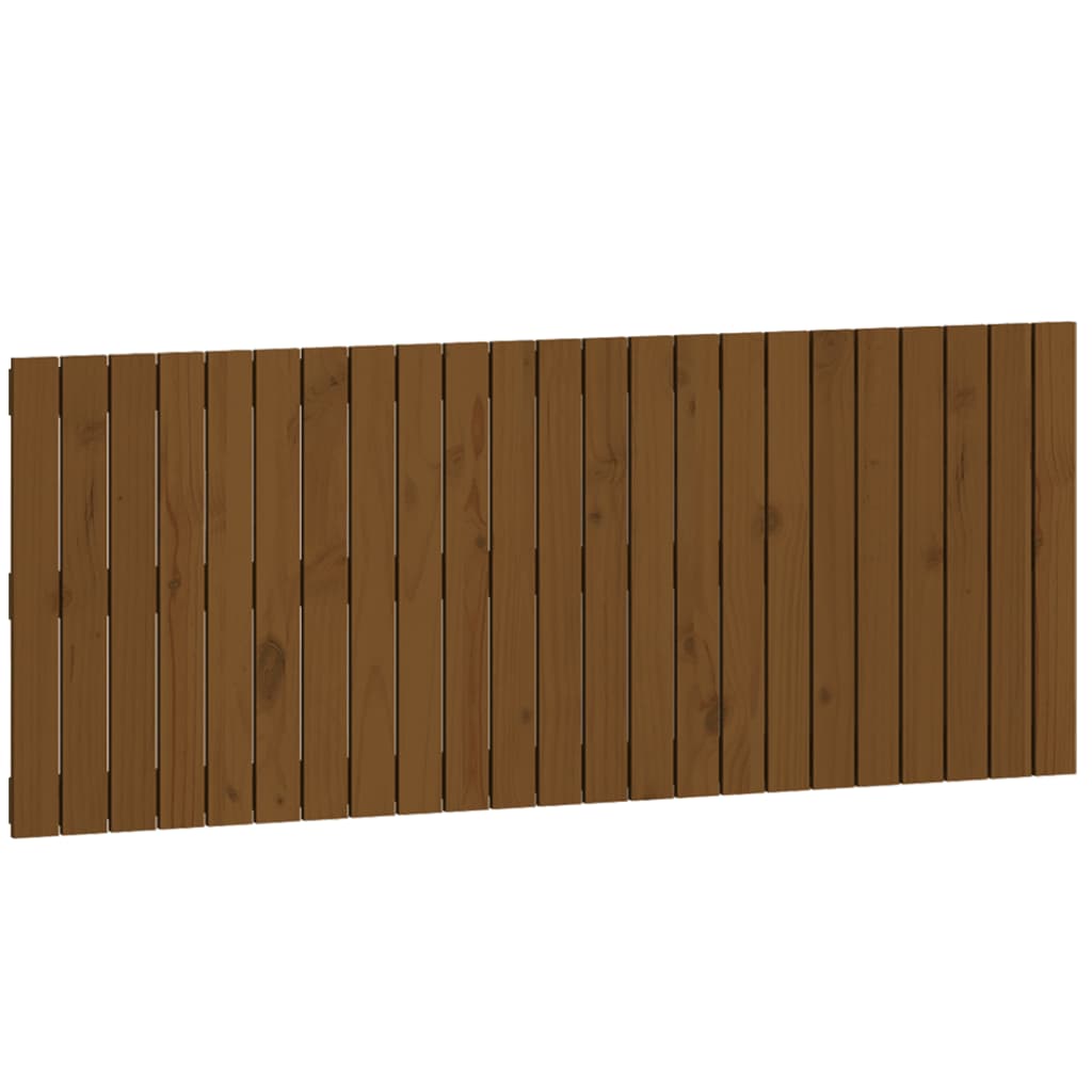 Wandhoofdbord 147x3x60 cm massief grenenhout honingbruin