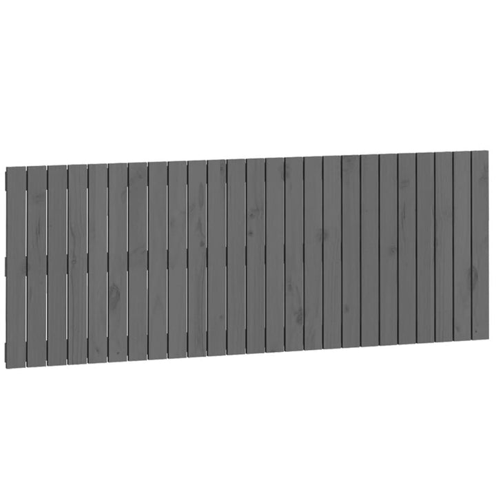 Wandhoofdbord 159,5x3x60 cm massief grenenhout grijs