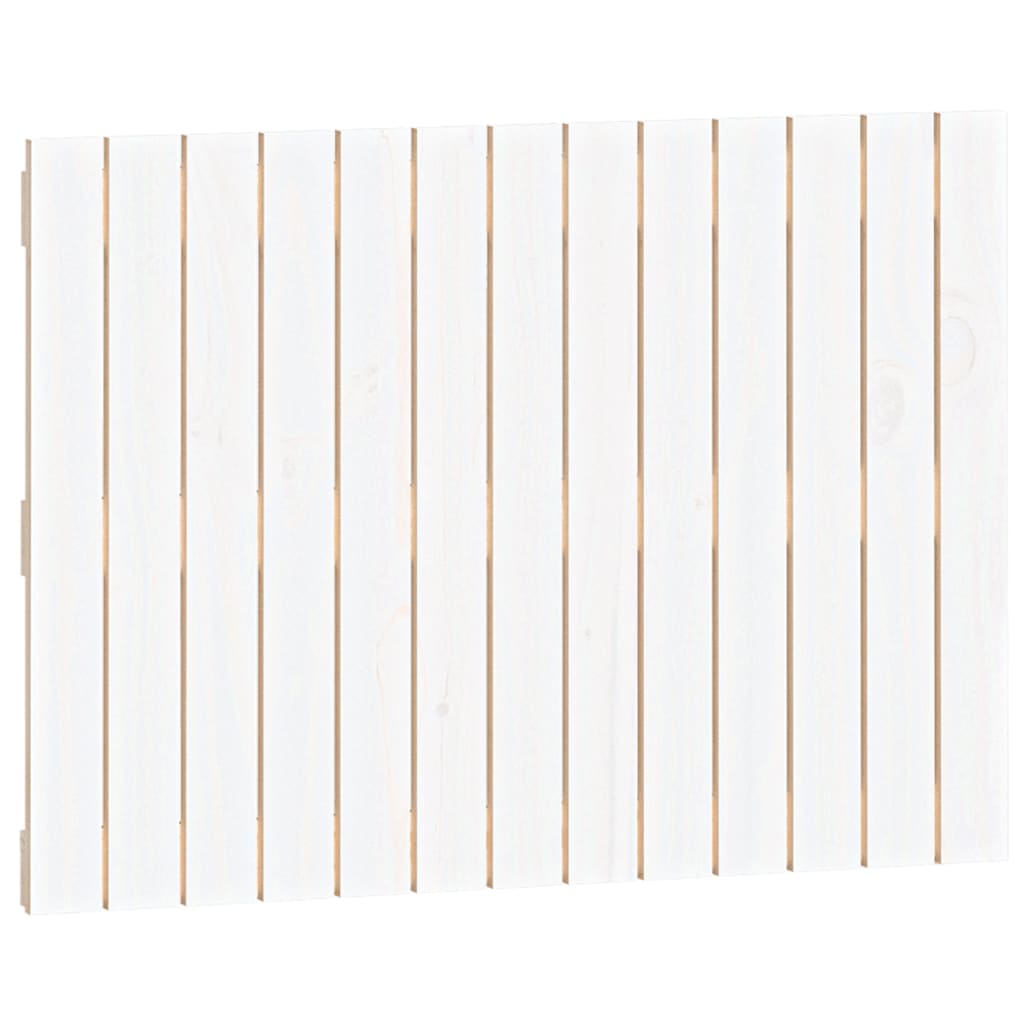 Wandhoofdbord 82,5x3x60 cm massief grenenhout wit