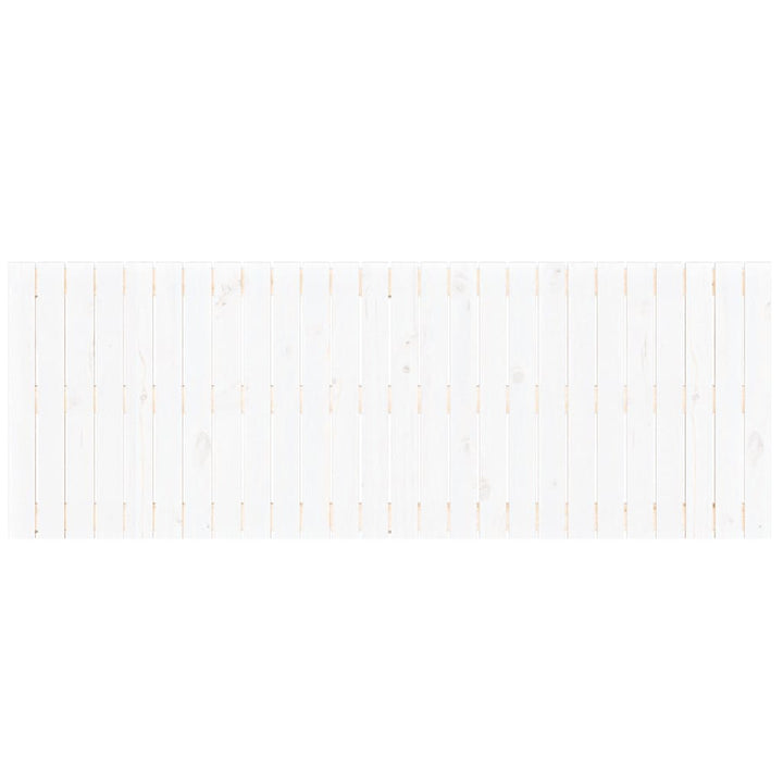 Wandhoofdbord 166x3x60 cm massief grenenhout wit