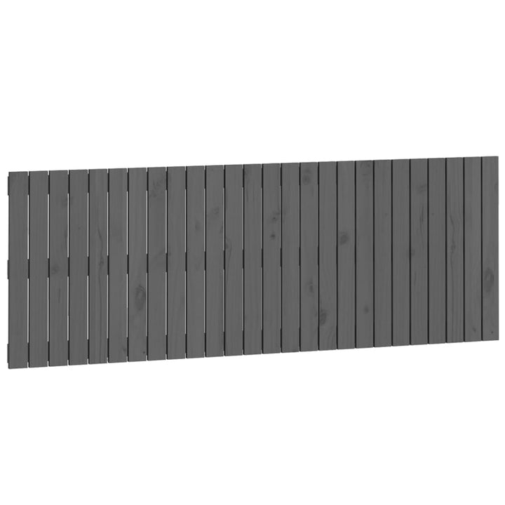 Wandhoofdbord 166x3x60 cm massief grenenhout grijs