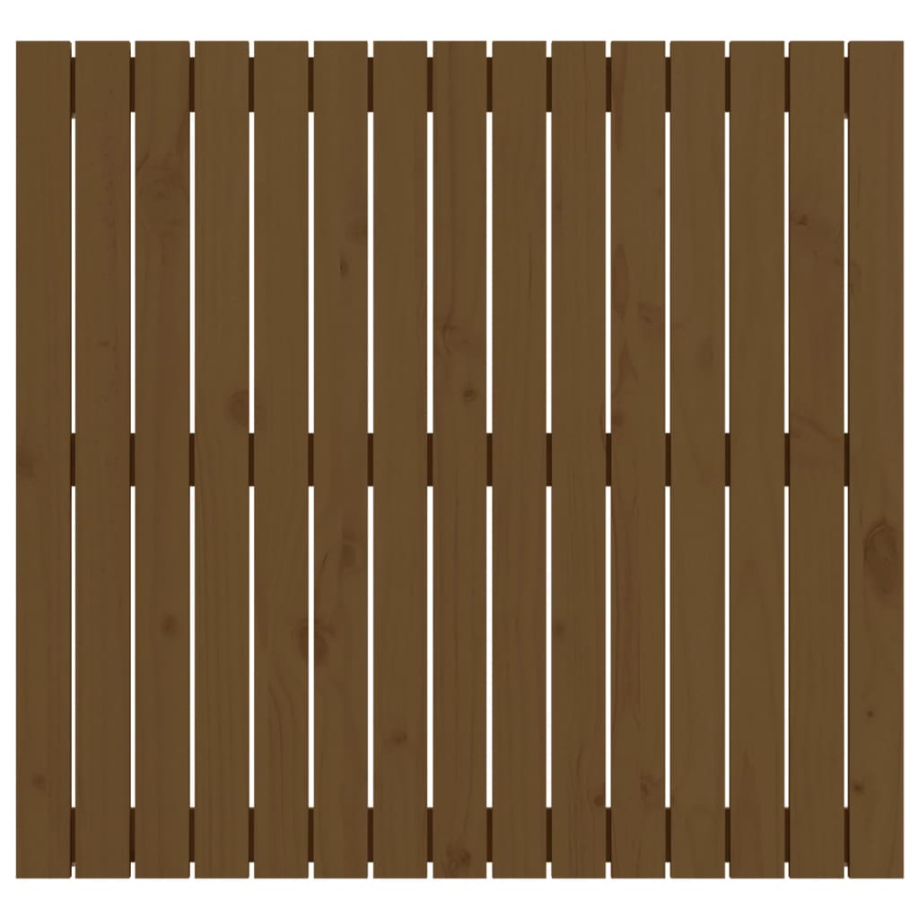 Wandhoofdbord 95,5x3x90 cm massief grenenhout honingbruin