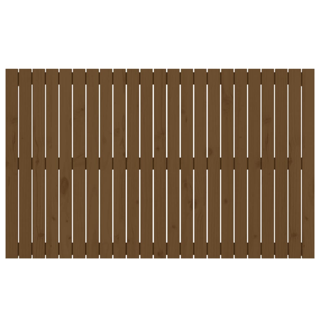 Wandhoofdbord 147x3x90 cm massief grenenhout honingbruin