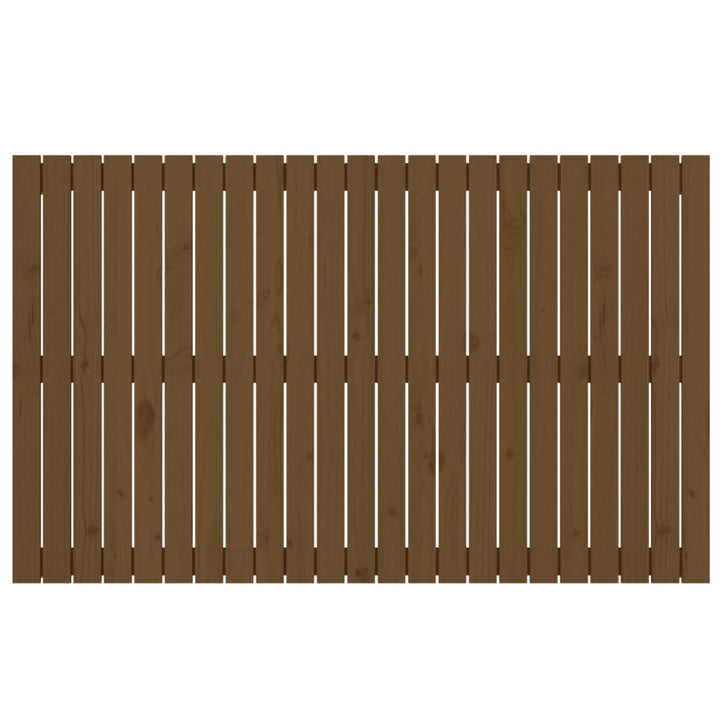 Wandhoofdbord 147x3x90 cm massief grenenhout honingbruin