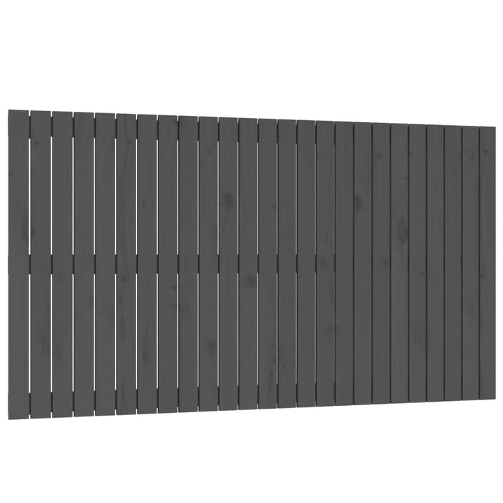 Wandhoofdbord 159,5x3x90 cm massief grenenhout grijs