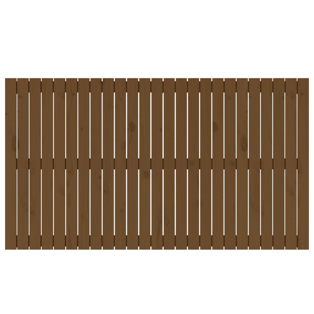 Wandhoofdbord 159,5x3x90 cm massief grenenhout honingbruin