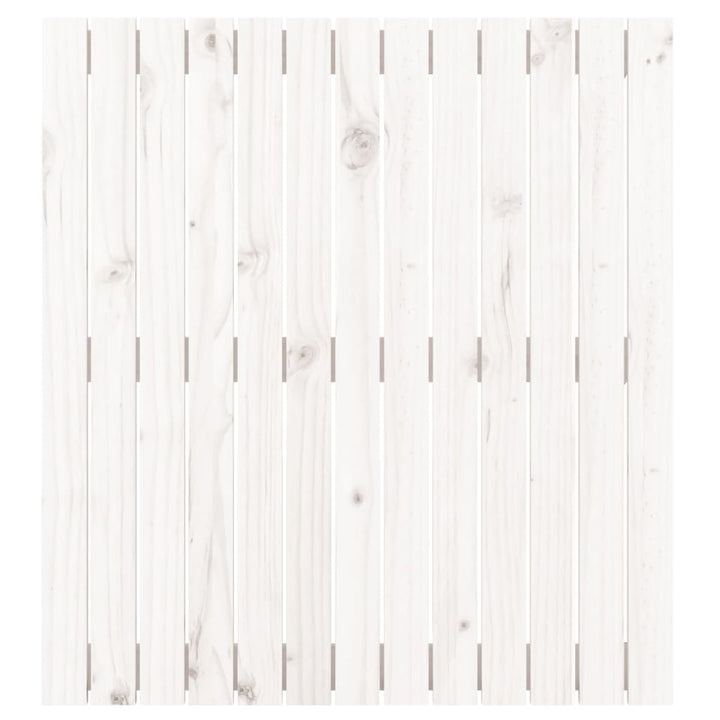 Wandhoofdbord 82,5x3x90 cm massief grenenhout wit