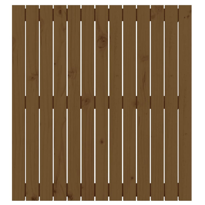 Wandhoofdbord 82,5x3x90 cm massief grenenhout honingbruin