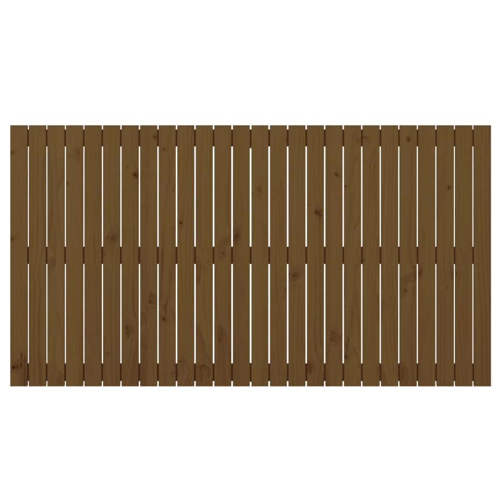 Wandhoofdbord 166x3x90 cm massief grenenhout honingbruin