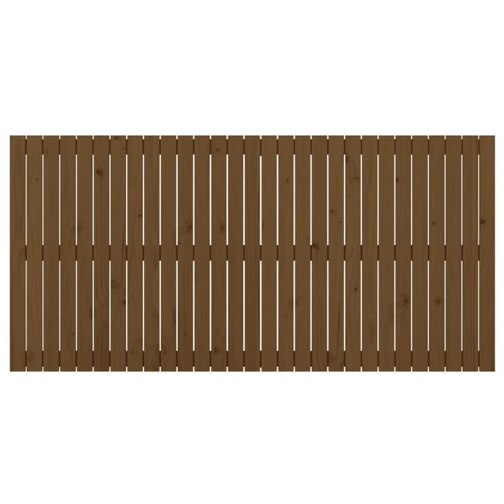 Wandhoofdbord 185x3x90 cm massief grenenhout honingbruin