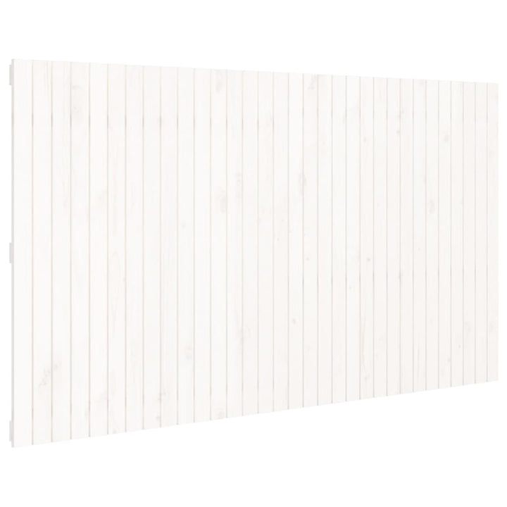Hoofdbord wandmontage 204x3x110 cm massief grenenhout wit