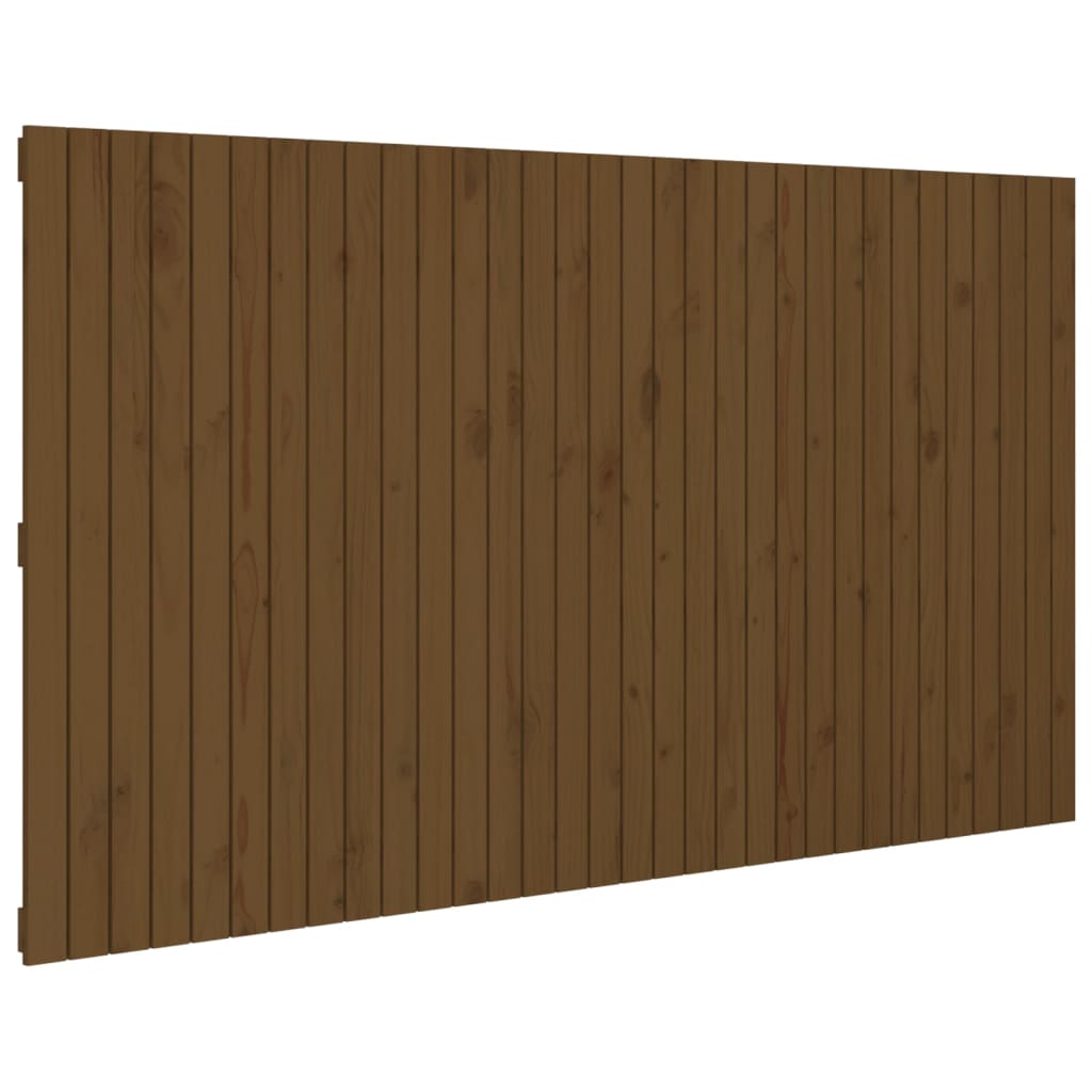 Hoofdbord wandmontage 204x3x110 cm groenhout honingbruin