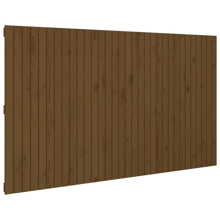 Hoofdbord wandmontage 204x3x110 cm groenhout honingbruin