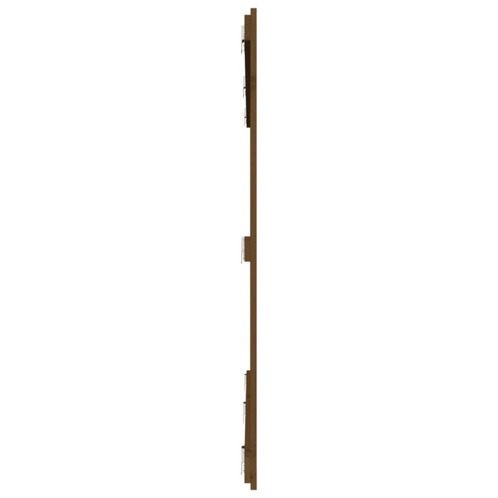 Hoofdbord wandmontage 204x3x110 cm grenenhout honingbruin