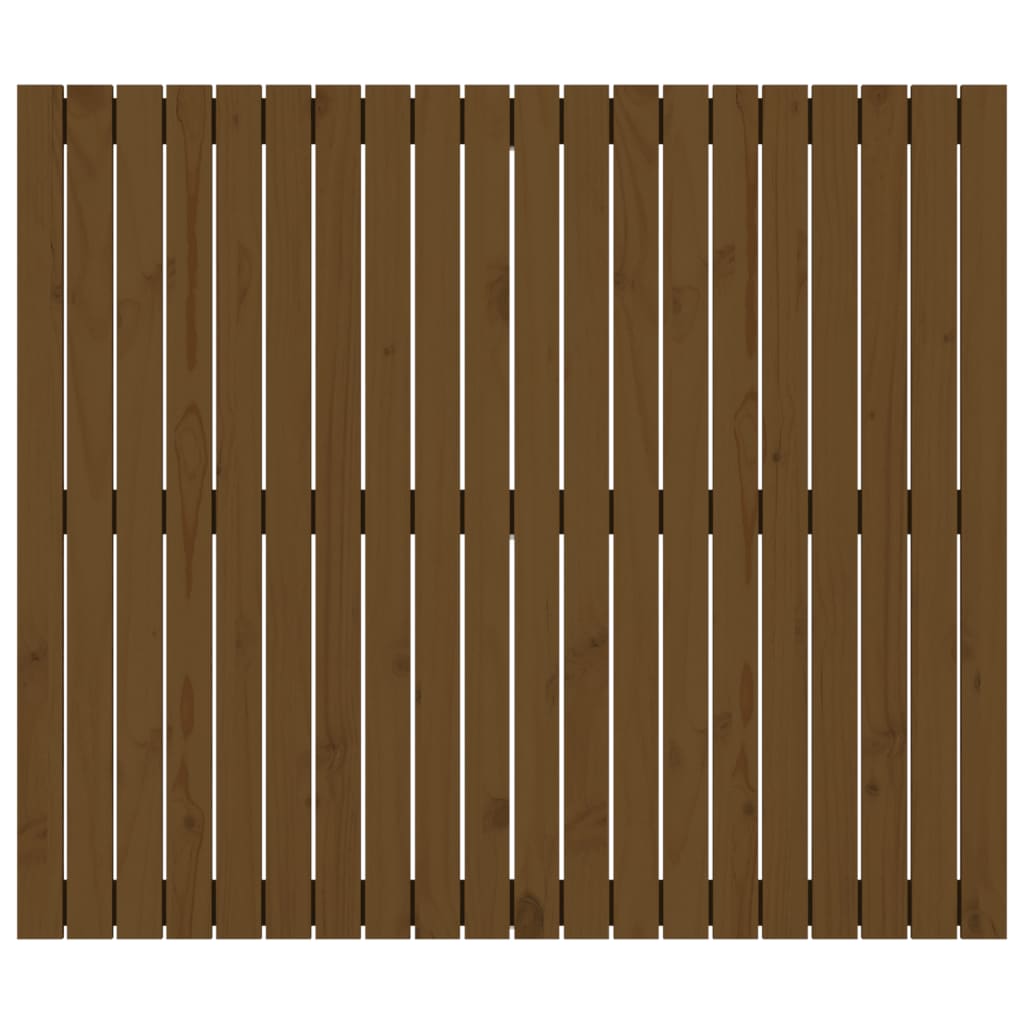 Wandhoofdbord 127,5x3x110 cm massief grenenhout honingbruin