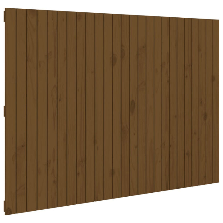 Wandhoofdbord 159,5x3x110 cm massief grenenhout honingbruin