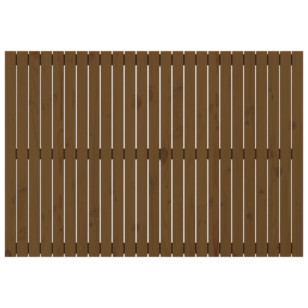 Wandhoofdbord 159,5x3x110 cm massief grenenhout honingbruin