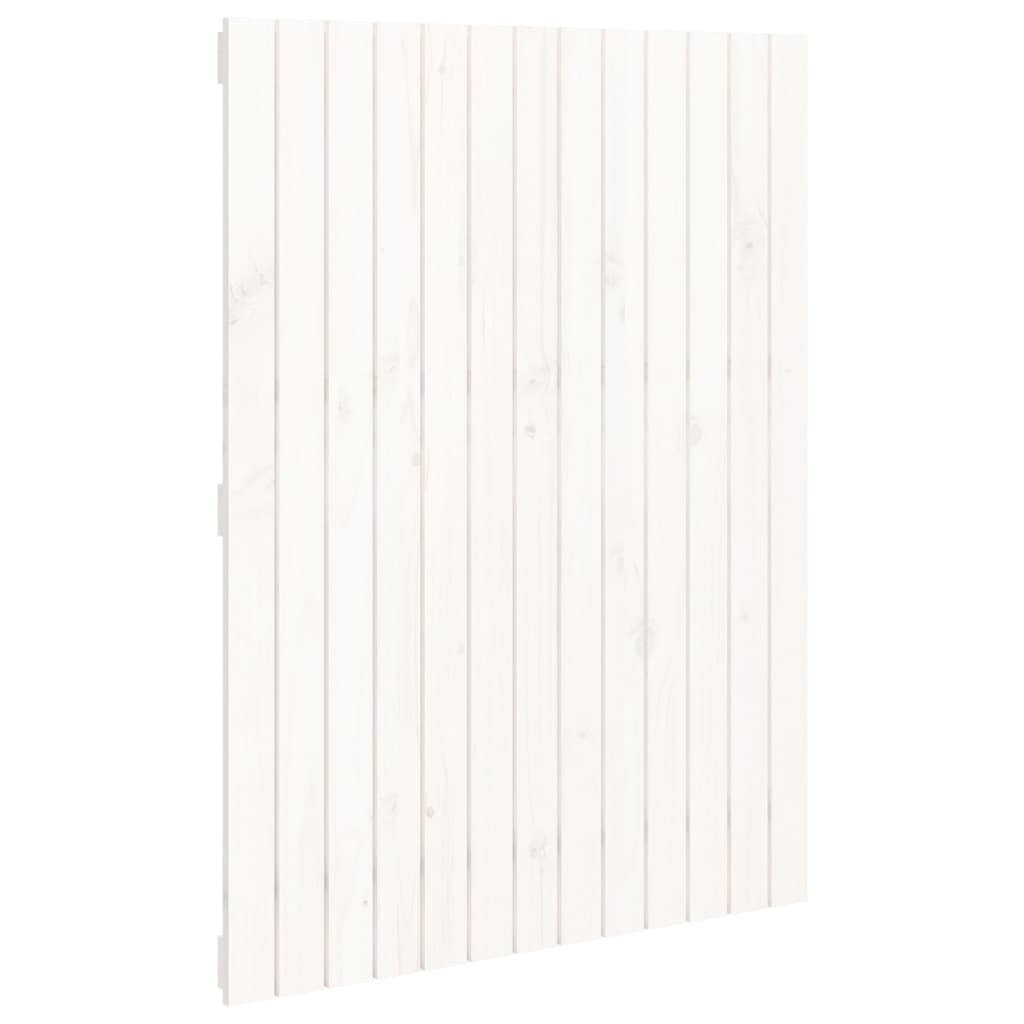 Wandhoofdbord 82,5x3x110 cm massief grenenhout wit
