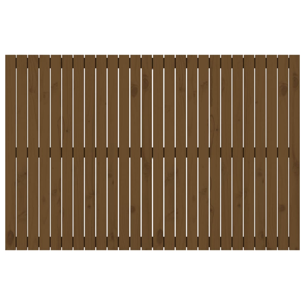 Wandhoofdbord 166x3x110 cm massief grenenhout honingbruin