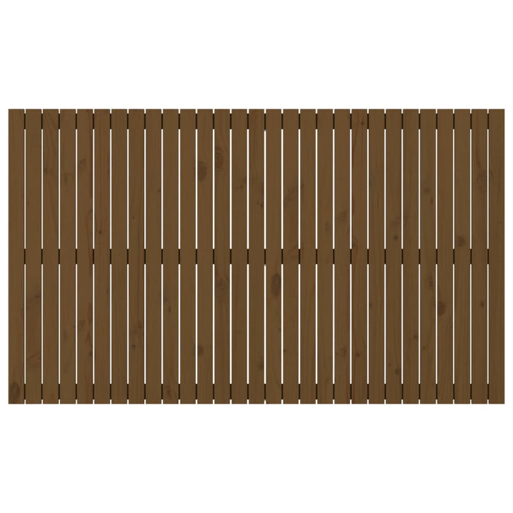 Wandhoofdbord 185x3x110 cm massief grenenhout honingbruin