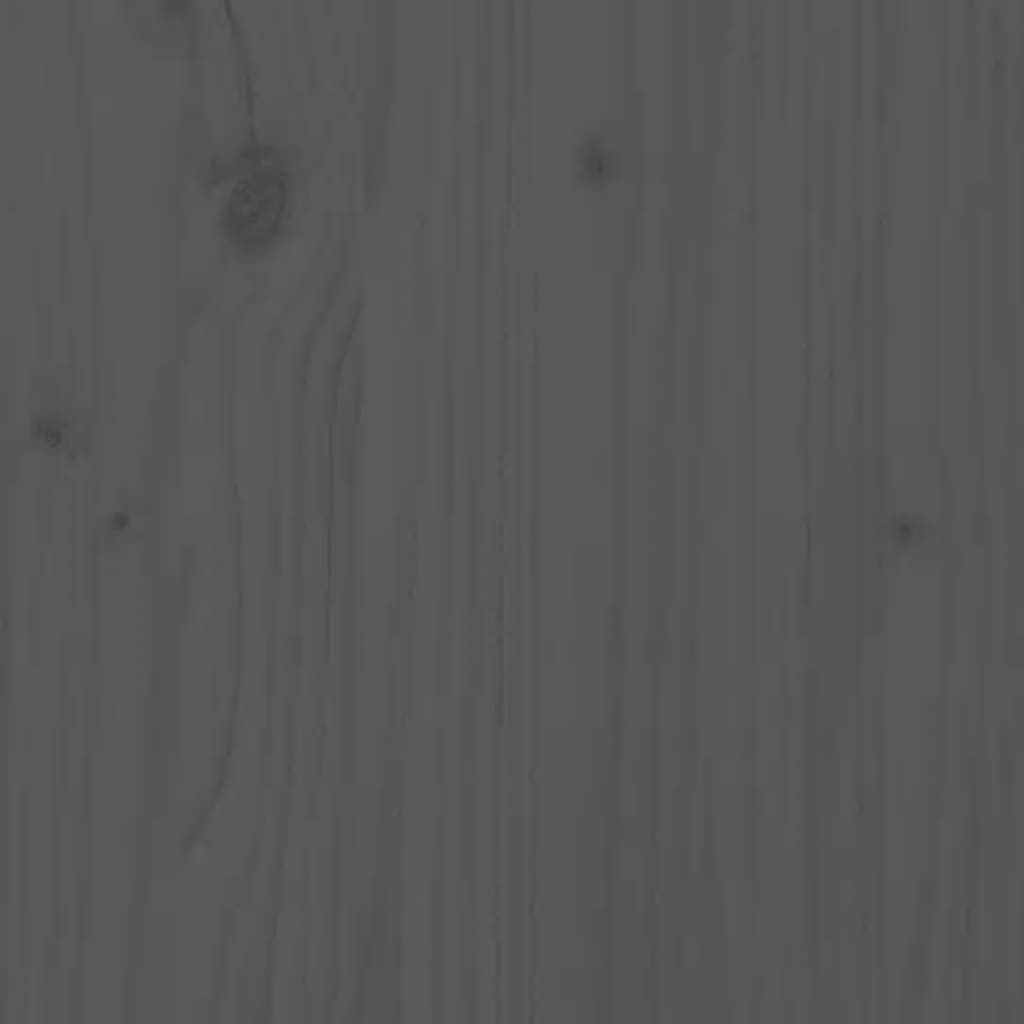 Tuintafel 121x82,5x76 cm massief grenenhout grijs