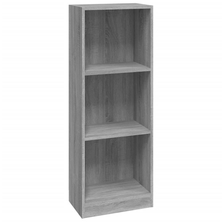 Boekenkast 40x24x109 cm bewerkt hout grijs sonoma eikenkleurig