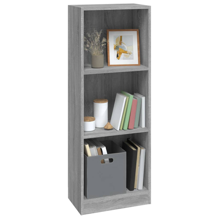 Boekenkast 40x24x109 cm bewerkt hout grijs sonoma eikenkleurig