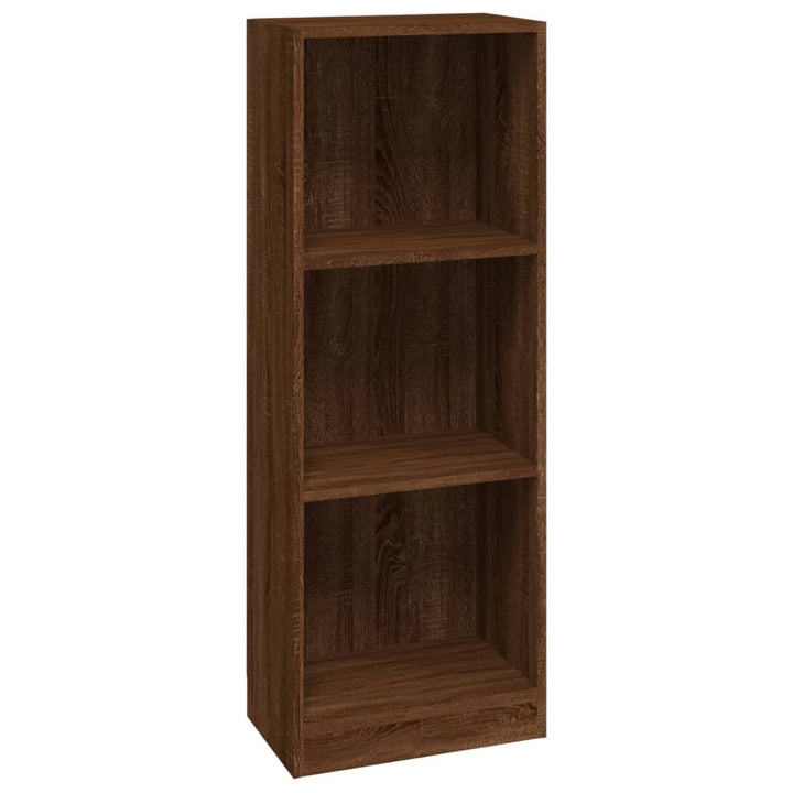 Boekenkast 40x24x109 cm bewerkt hout bruineikenkleurig