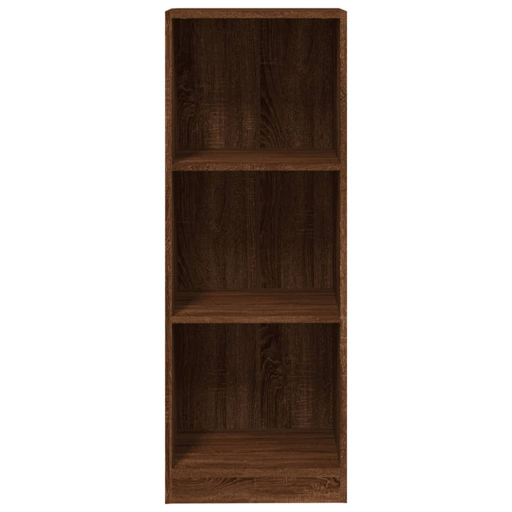 Boekenkast 40x24x109 cm bewerkt hout bruineikenkleurig