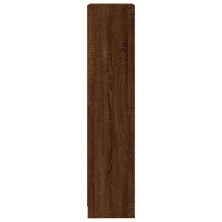 Boekenkast 40x24x109 cm bewerkt hout bruineikenkleurig