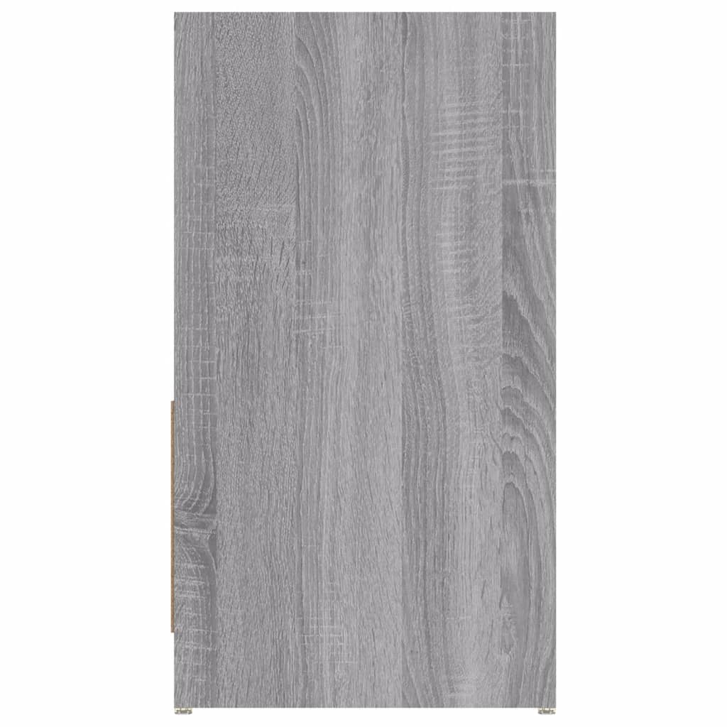 Badkamerkast 60x33x61 cm bewerkt hout grijs sonoma eikenkleurig