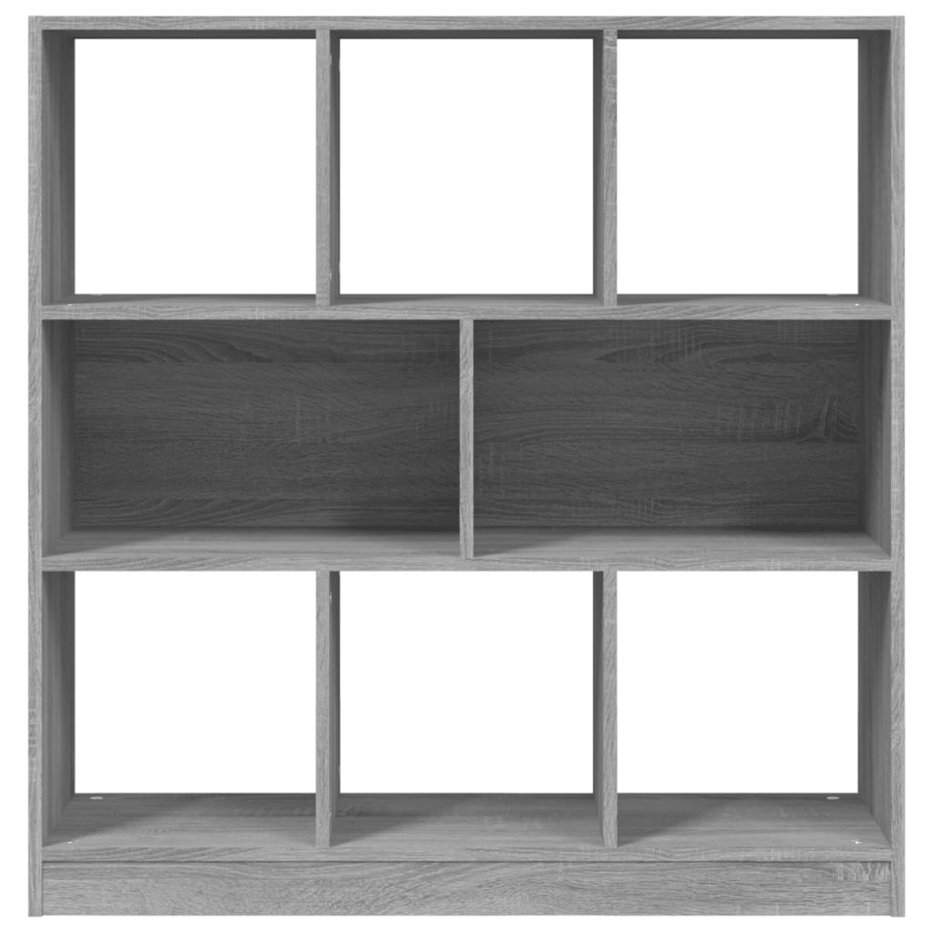 Boekenkast 97,5x29,5x100 cm bewerkt hout grijs sonoma eiken