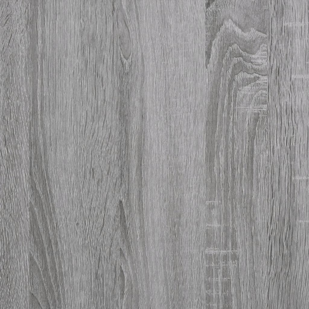 Bijzettafel met wieltjes 50x35x55,5 cm hout grijs sonoma eiken
