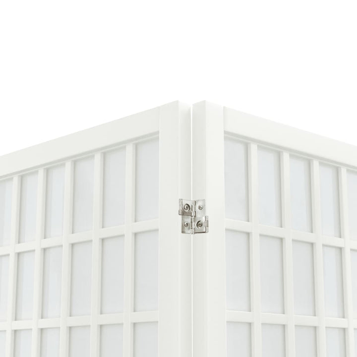 Kamerscherm inklapbaar 3 panelen Japanse stijl 120x170 cm wit