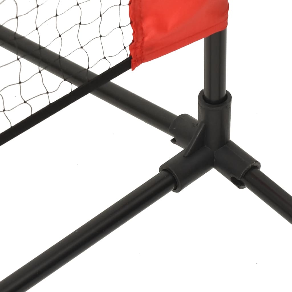 Tennisnet 400x100x87 cm polyester zwart en rood