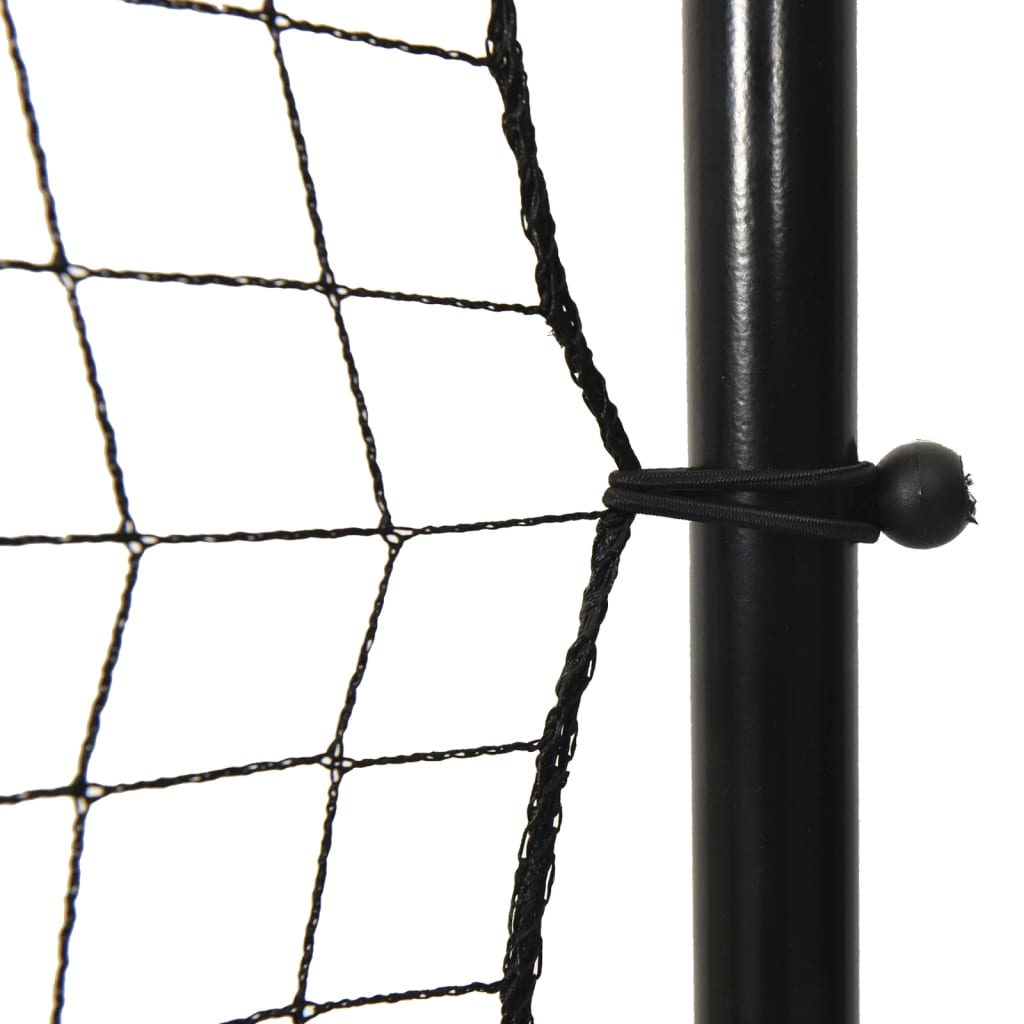 Voetbal rebounder 366x90x183 cm HDPE zwart