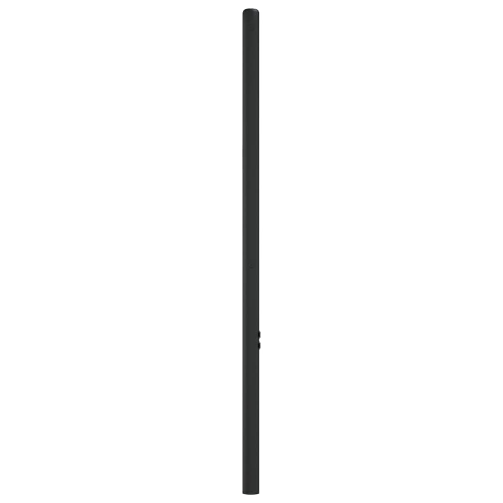 Hoofdbord metaal zwart 75 cm