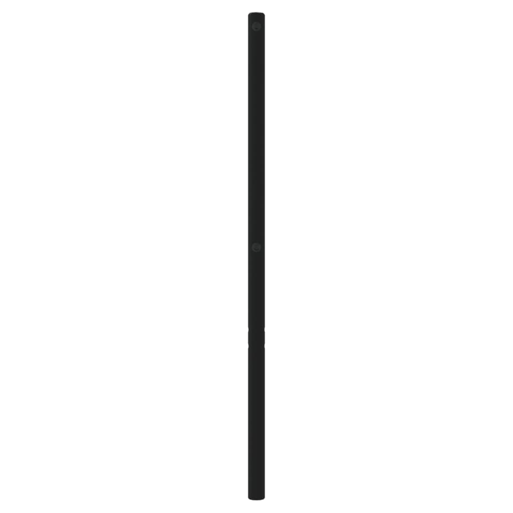 Hoofdbord metaal zwart 193 cm