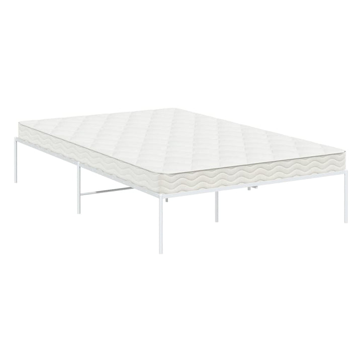 Bedframe staal wit 196x126x31 cm