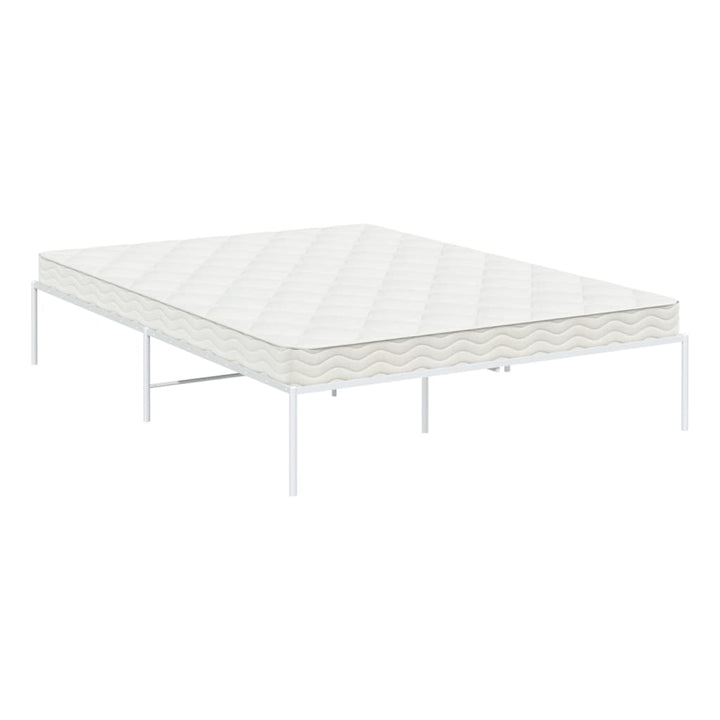 Bedframe staal wit 196x146x31 cm
